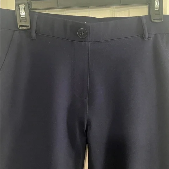 Betabrand Classic Dress Pant Yoga Pant | Straight (Navy) - Picture 3 of 9